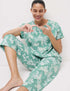 Marks & Spencer "Cotton Rich Printed Cropped Pyjama Set"